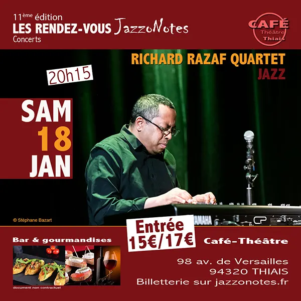 Richard Razaf Quartet - Concert du Samedi 18 Janvier 2025