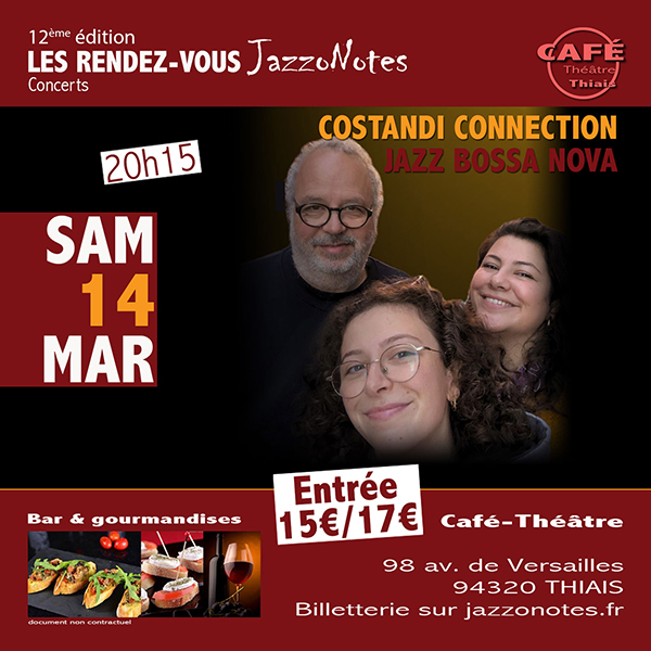 Costandi Connection - Concert du Samedi 14 Mars 2026